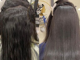 Cleaning the scalp + oil bath for 149 riyals + cutting the ends of the hair as a gift