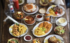 Order a main dish and get the same order or less for free